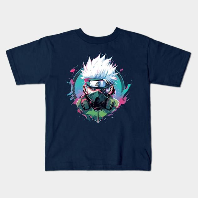 kakashi Kids T-Shirt by lets lifting weights